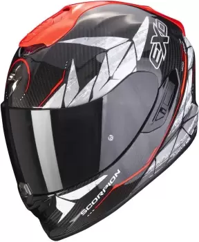 Scorpion EXO-1400 Air Carbon Aranea Helmet, black-red, Size S, black-red, Size S