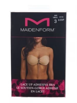 Maidenform Accessories Lace up adhesive stick on thong Nude