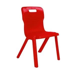 Titan One Piece Chair 430mm Red KF72169