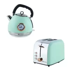 SQ Professional 9457 Epoque 1.8L Stainless Steel Electric Kettle & 2 Slice Toaster Set