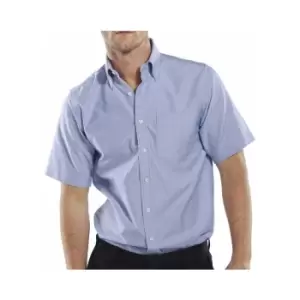 Click - oxford shirt s/s blue 17.5 - Blue - Blue