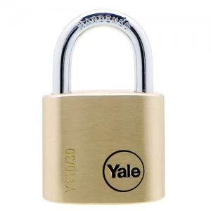 Yale 30mm Brass Padlocks - Pack of 2