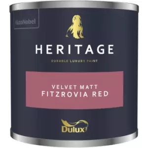 Dulux Heritage Velvet Matt Fitzrovia Red Matt Emulsion Paint 125ml