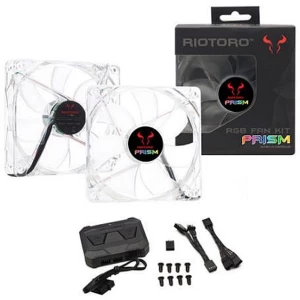 Riotoro Prism Fan Kit 2 x 12cm Case Fans with Controller