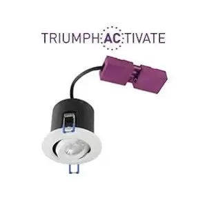 Robus TRIUMPH 6W LED Downlights IP65 38° Dimmable White 3000K - RATT6P03038-01