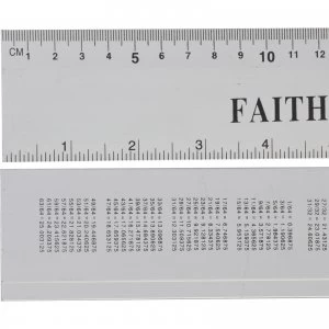 Faithfull Aluminium Rule 12" / 300mm