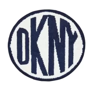 DKNY Circe Logo Bath Mat, Navy & White