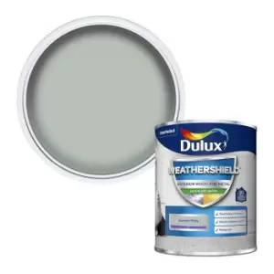 Dulux Weathershield Exterior Quick Dry Garden Grey Satin Paint 750ml