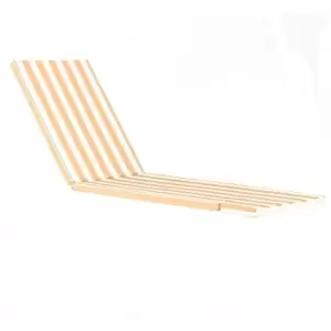 Harbour Housewares - Sussex Sun Lounger Cushion - Peach Stripe