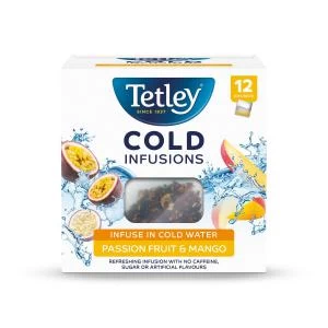 Tetley Cold Infusions Passion Fruits & Mango Ref 1602A Pack 12
