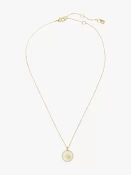 Kate Spade Pearls On Pearls Mini Pendant, Cream/Gold, One Size