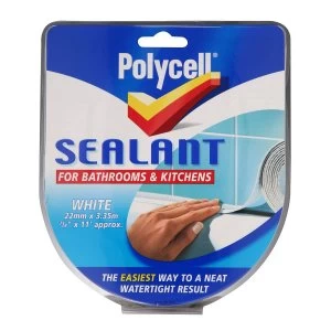 Polycell Sealant Strip For Kitchen and Bathrooms - 22mm