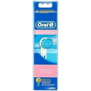 Oral B Replacement Toothbrush Heads Sensitive Clean 2 Pack