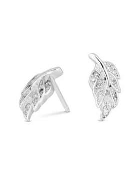 Simply Silver Feather Stud Earring