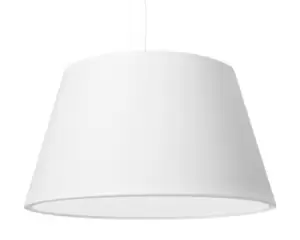 Cono Cylindrical Pendant Light White 45cm E27