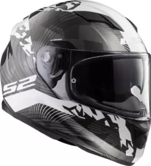 LS2 FF320 Stream Evo Hype Helmet, black-white, Size XL, black-white, Size XL