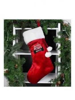 Personalised Santa Paws Christmas Dog Stocking, One Colour, Women