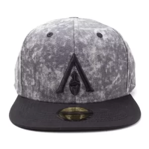 Assassins Creed Odyssey Apocalyptic Crest Logo Snapback Baseball Cap, Grey (SB672605ACO)