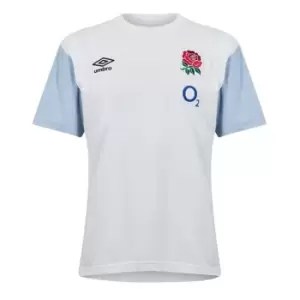 Umbro England Rugby Travel T Shirt Mens - White