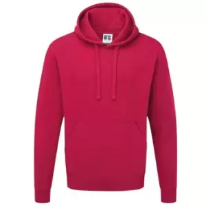 Russell Colour Mens Hooded Sweatshirt / Hoodie (XS) (Fuchsia)