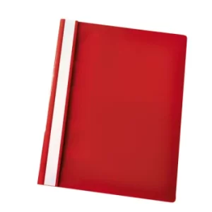 Rapid Flat File Polypropylene A4 Red Pack of 25