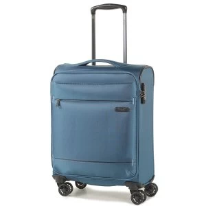 Rock Deluxe-Lite Small 8-Wheel Spinner Suitcase - Teal