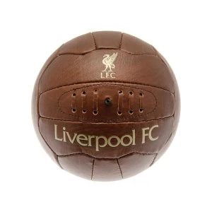 Liverpool Retro Faux Leather Ball Size 5