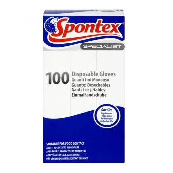 Spontex Specialist Disposable Gloves - 100 Pack