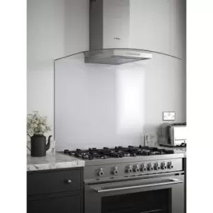 Splashback - Platinum Glass Kitchen 900mm x 750mm - Silver