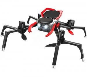 Vivid Spider Drone with Controller - Black and Red Black