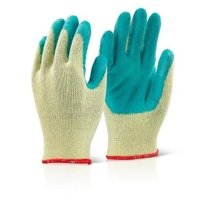 Click2000 Economy Grip Glove Green M Ref EC8GM Pack of 100 Up to 3 Day