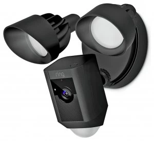 Ring Floodlight Cam Network Surveillance Camera 8SF1P7 BEU0 Smart Home Security Camera in Black