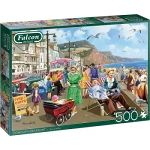 Jumbo Falcon De Luxe Sidmouth Seafront 500 Piece Jigsaw Puzzle