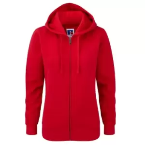 Russell Ladies Premium Authentic Zipped Hoodie (3-Layer Fabric) (XL) (Classic Red)
