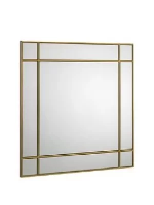 Julian Bowen Fortissimo Gold Square Wall Mirror