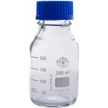 Clear Graduated Lab Bottles 250ml - Pack of 10 - Simax