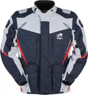 Furygan Apalaches Motorcycle Textile Jacket, white-red-blue, Size 4XL, white-red-blue, Size 4XL