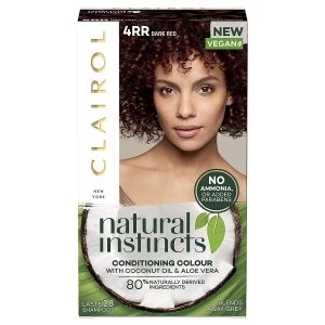 Clairol Natural Instincts Semi-Permanent No Ammonia Vegan Hair Dye 4RR Dark Red