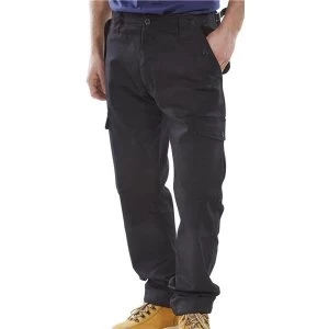 Click Workwear Combat Trousers Polycotton Black 28 Ref PCCTBL28 Up to