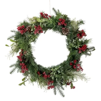 The Spirit Of Christmas 60cm Frosted Wreath14 - 2021