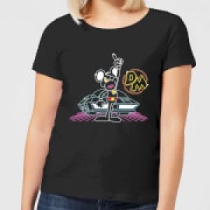 Danger Mouse 80's Neon Womens T-Shirt - Black
