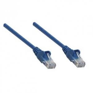 Intellinet Network Patch Cable Cat6 7.5m Blue Copper U/UTP PVC RJ45 Gold Plated Contacts Snagless Booted Polybag