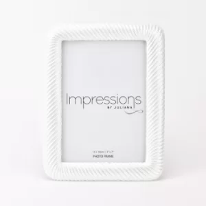Impressions Pearlised Twisted Resin Photo Frame 5" x 7"