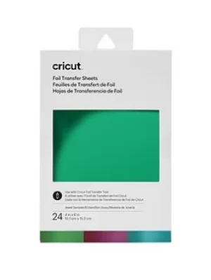 Cricut Jewel Transfer Foil Sheets 4X6", 24 Pack