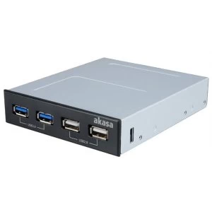 Akasa InterConnect S (V3) 3.5" USB3.0 & USB2.0 Hub (AK-ICR-12V3)