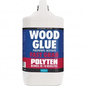 Polyvine Polyten Fast Grab Wood Adhesive 5l