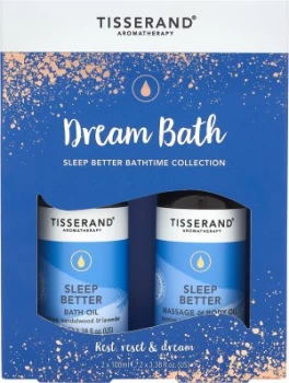 Tisserand Aromatherapy Dream Bath Sleep Better Bathtime Collection 2 x 100ml