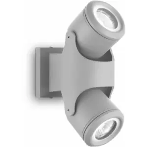 01-ideal Lux - XENO Gray wall light 2 bulbs