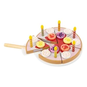 Legler - Small Foot Childrens Cuttable Birthday Cake with Candles Play Set (Multi-colour)