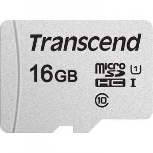 Transcend Premium 300S microSDHC card 16GB Class 10, UHS-I, UHS-Class 1 incl. SD adapter